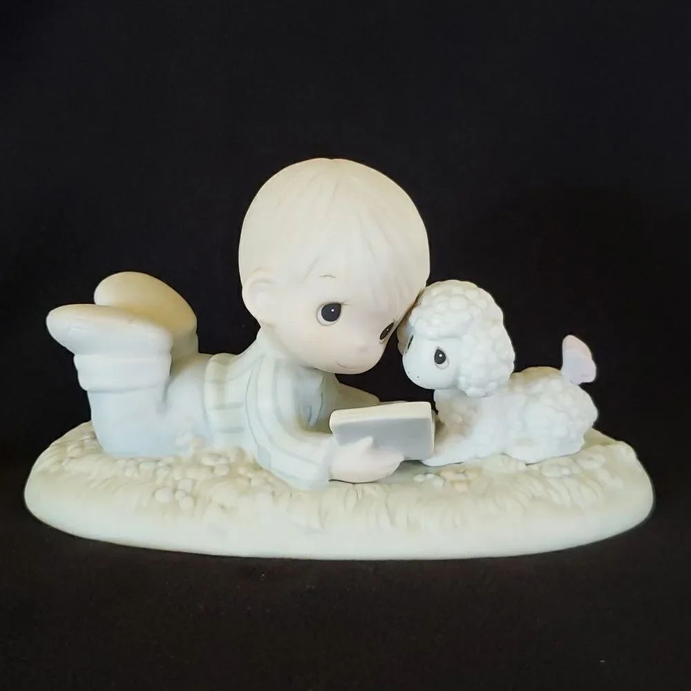 Vtg 1984 Precious Moments “I Love to Tell the Story” Porcelain Figurine PM852
